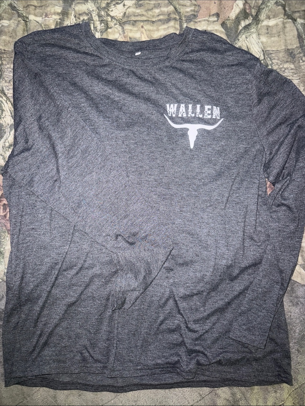 Women's Long Sleeve Crew Tee - Charcoal Heather